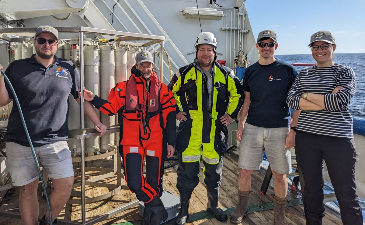 Glider team after a successful deployment (picture Margaux Brandon)