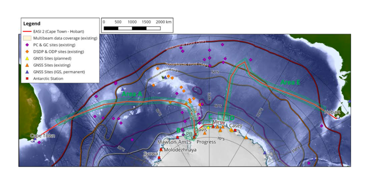 The expedition route