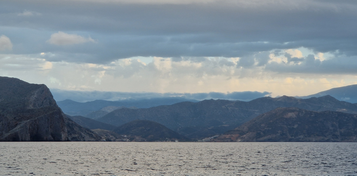 The beautiful coastline of western Crete