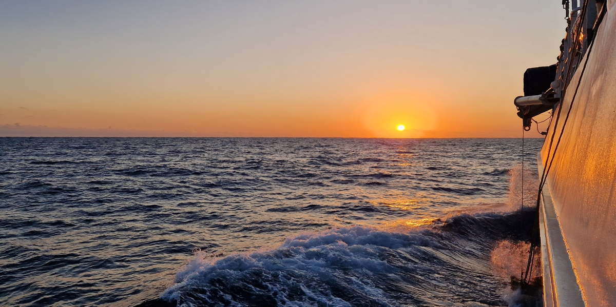 A nice orange Mediterranean sunset.