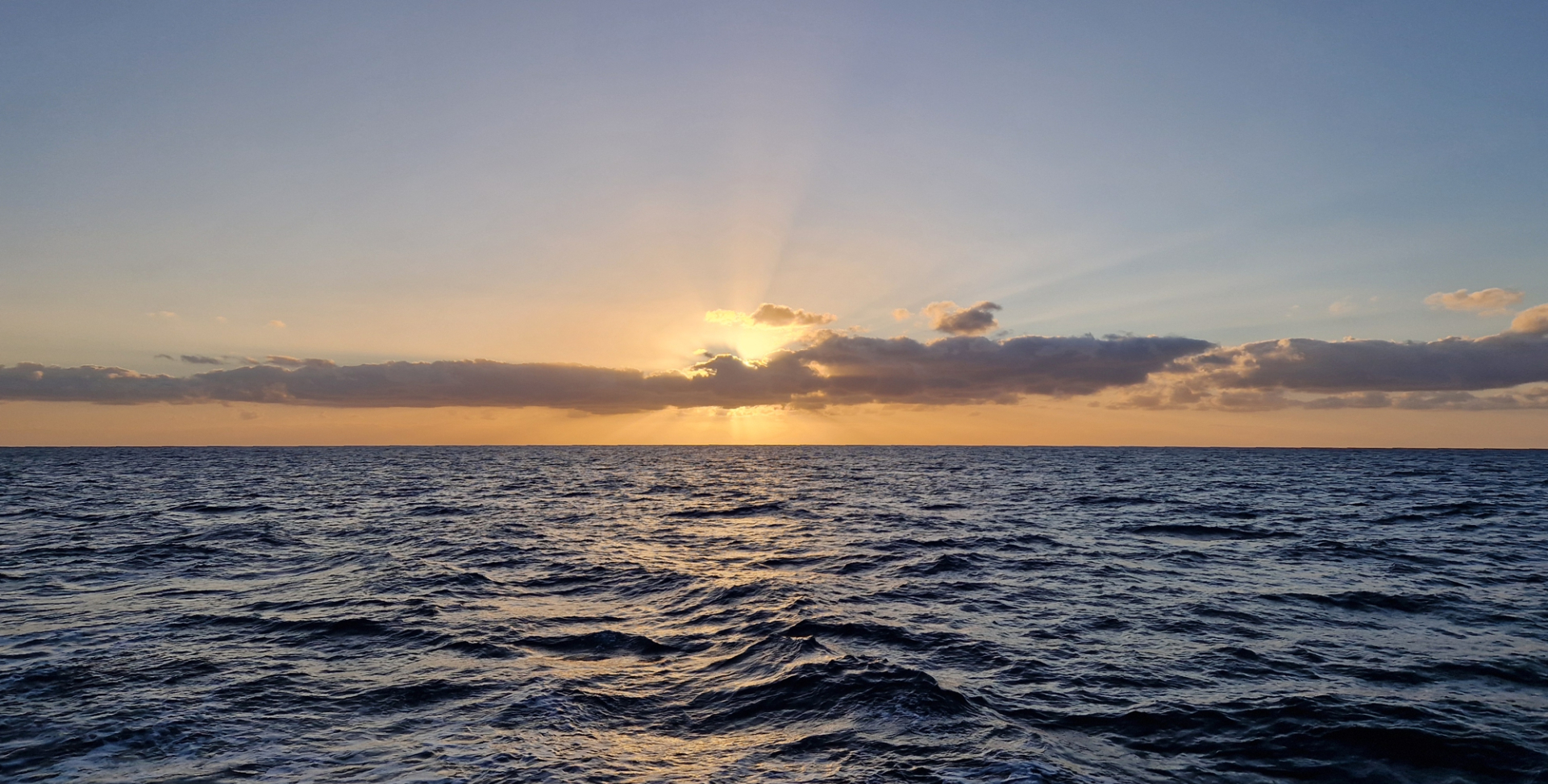 Sunrise over the eastern subtropical North Atlantic